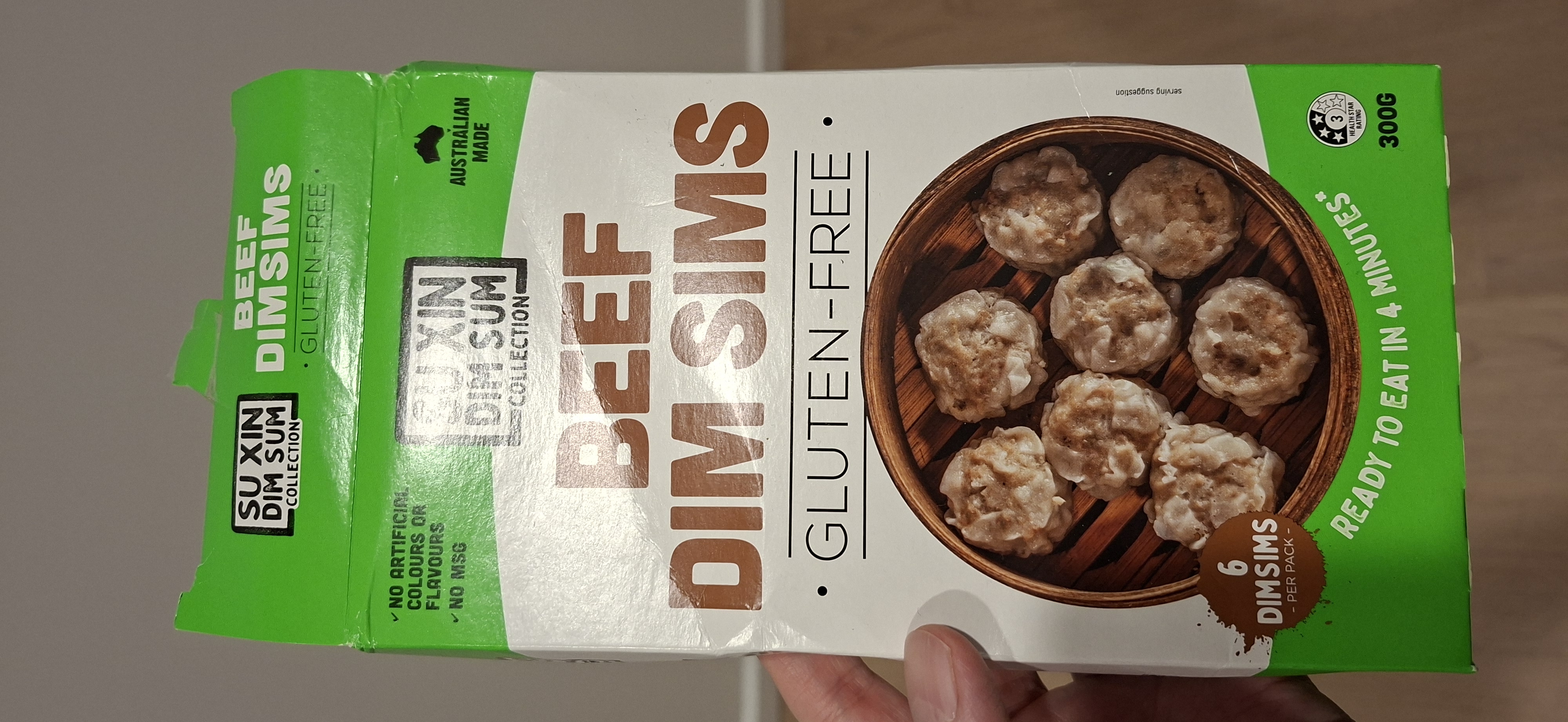 Beef Dim Sims Front